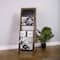 Glitzhome® 43.31" Farmhouse Metal & Wooden Magazine Rack